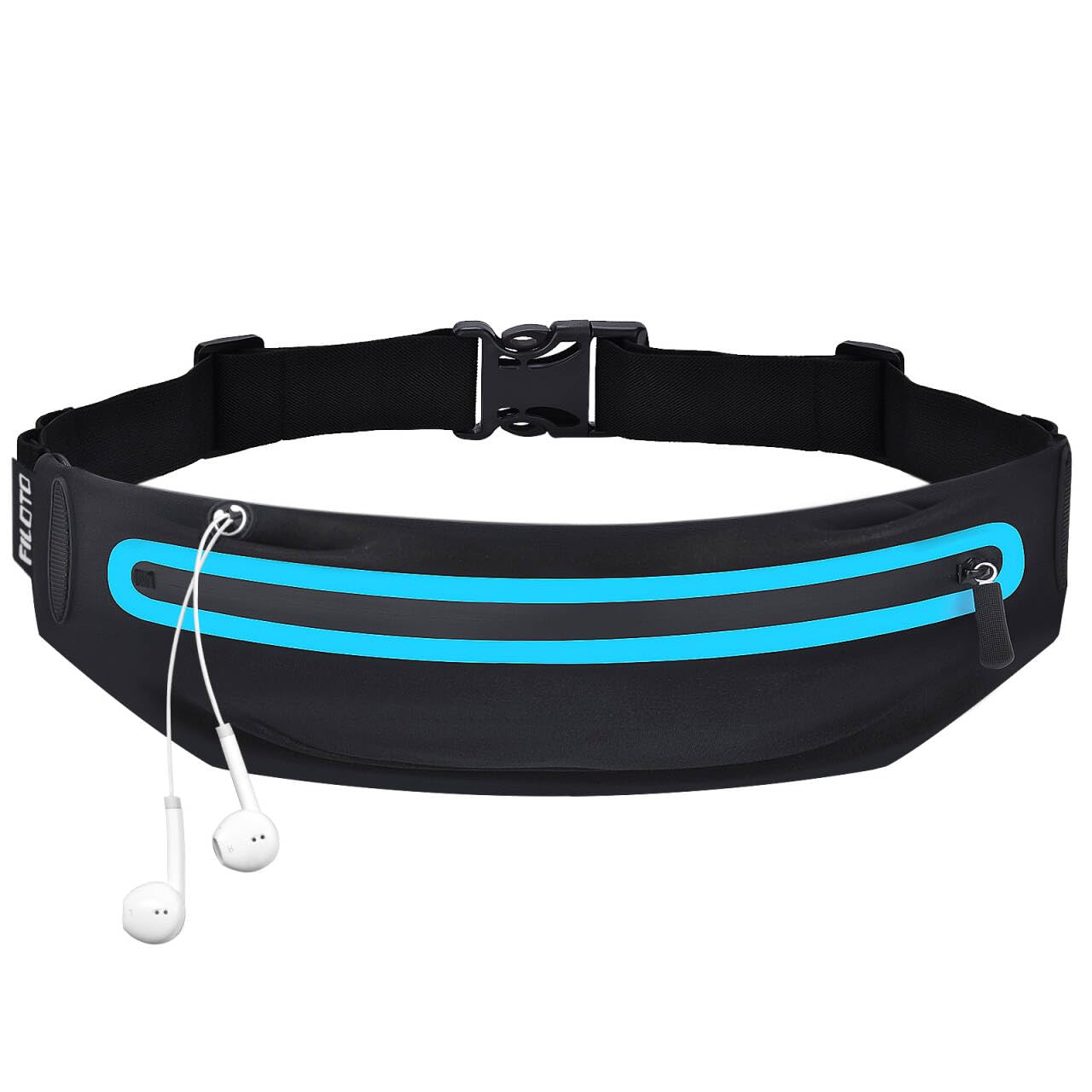 Running Belt Fanny Pack, Running Waist Pack for Women & Men USA Patented Hands-Free Reflective Runner Pouch Belt Fitness Workout Bag No-Bounce Adjustable Sport Travel Fanny Pack Cell
