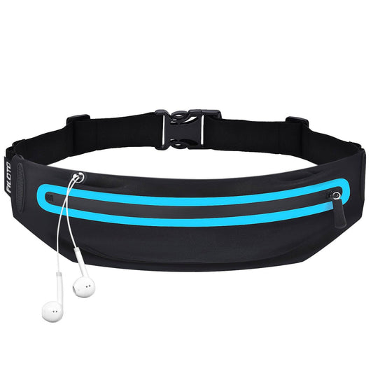 Running Belt Fanny Pack, Running Waist Pack for Women & Men USA Patented Hands-Free Reflective Runner Pouch Belt Fitness Workout Bag No-Bounce Adjustable Sport Travel Fanny Pack Cell