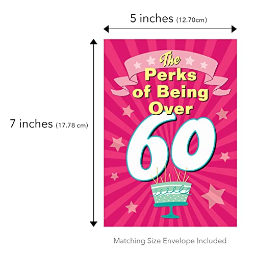 Funny Adult Birthday Greeting Card (5" x 7") by Smart Alex 3 Pack + 3 Envelopes (Over 60)