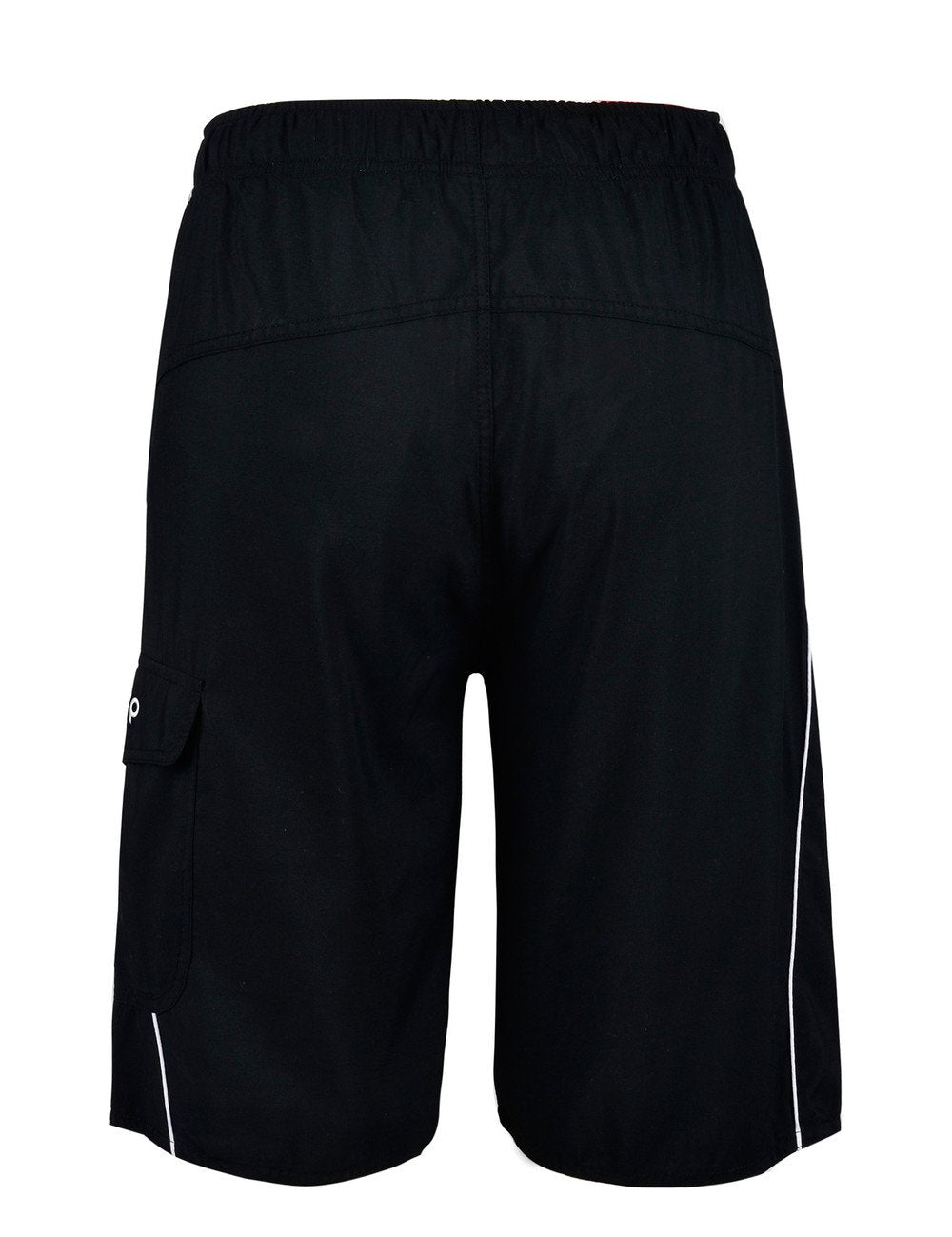 unitop Men's Lightweight Quick Dry Board Trunks Black and White 30