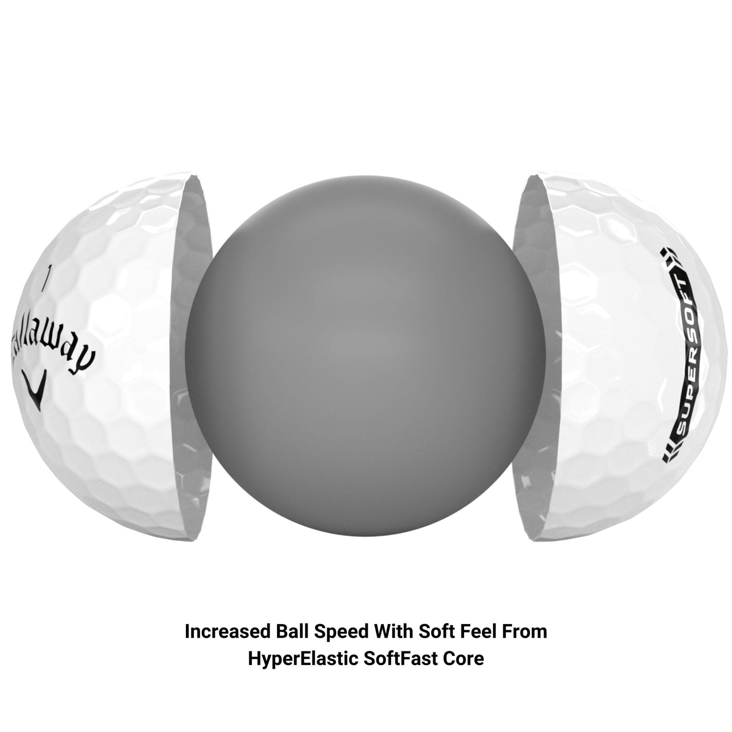 Callaway Golf Supersoft Golf Balls (2023 Version, White)