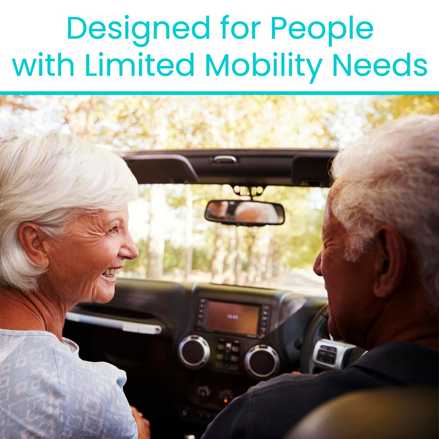 Vive Car Handle Assist for Elderly - Scratch Proof Latch - Auto Grab Bar Cane Support Aid - Standing Mobility Safety Tip to Help Get Out - Portable Assistive Device for Seniors, Handicapped