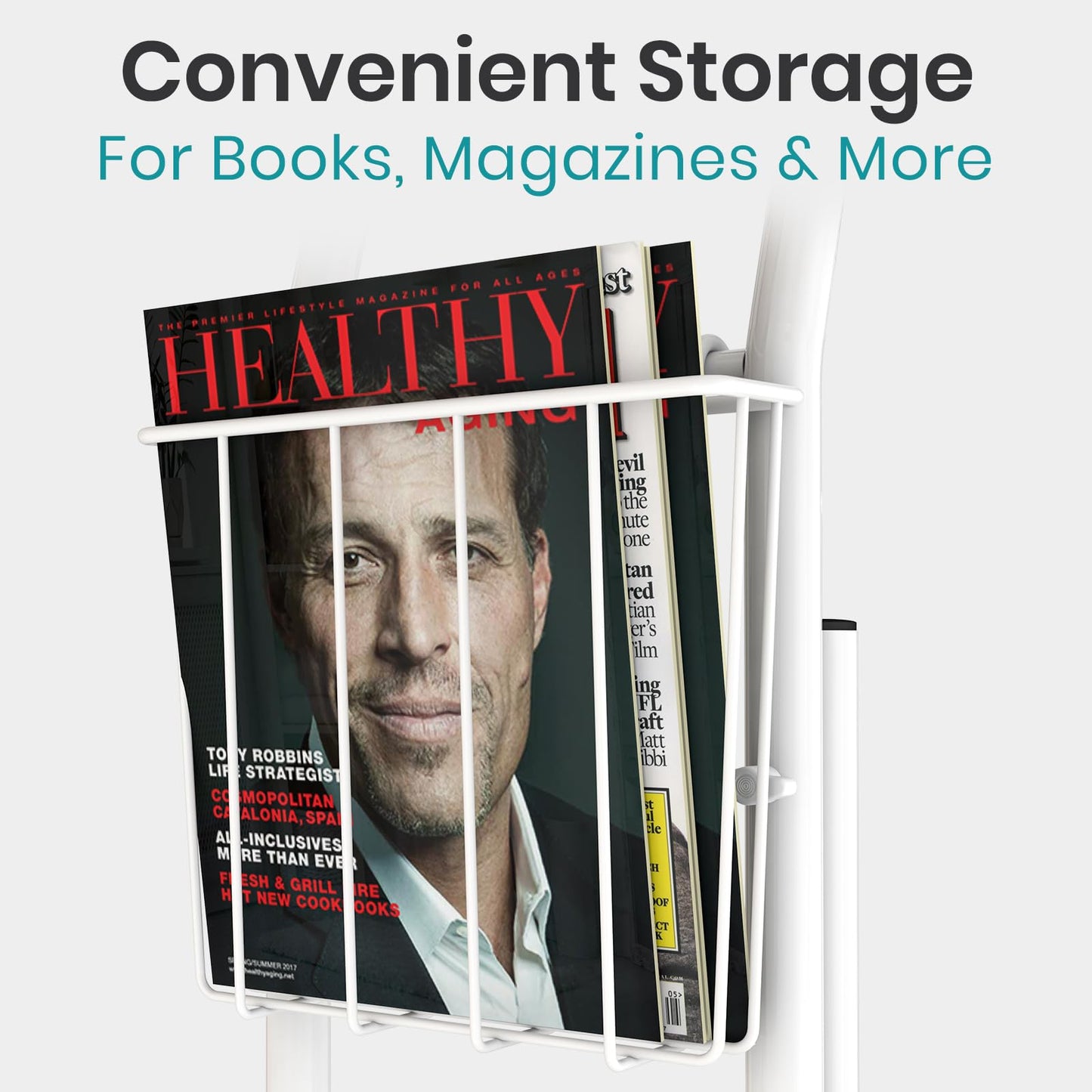 Vive Toilet Safety Rail with Arms - Toilet Support Frame w/Handles for Seniors - Grab Bar Handrail for Elderly, Handicap & Disabled - Bathroom Riser Assistance Aid - Stand Alone Lifter to Help Stand