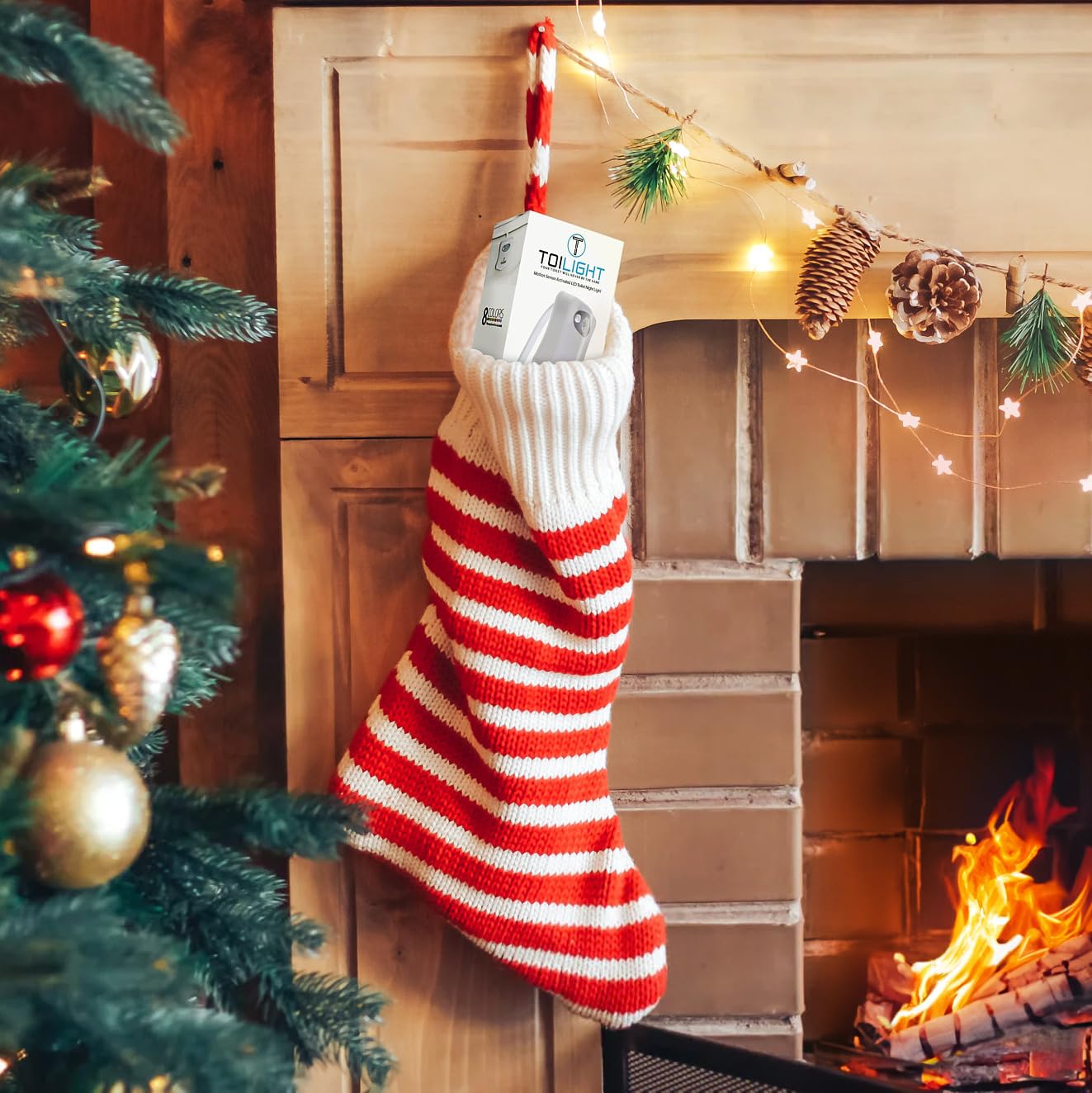 ToiLight The Original Toilet Bowl Night Light. Fun Useful Bathroom Motion Sensor Tech Gadget. Funny Novelty Birthday Gift Idea. Stocking Stuffer for Him Her Guys Men Mom Brother