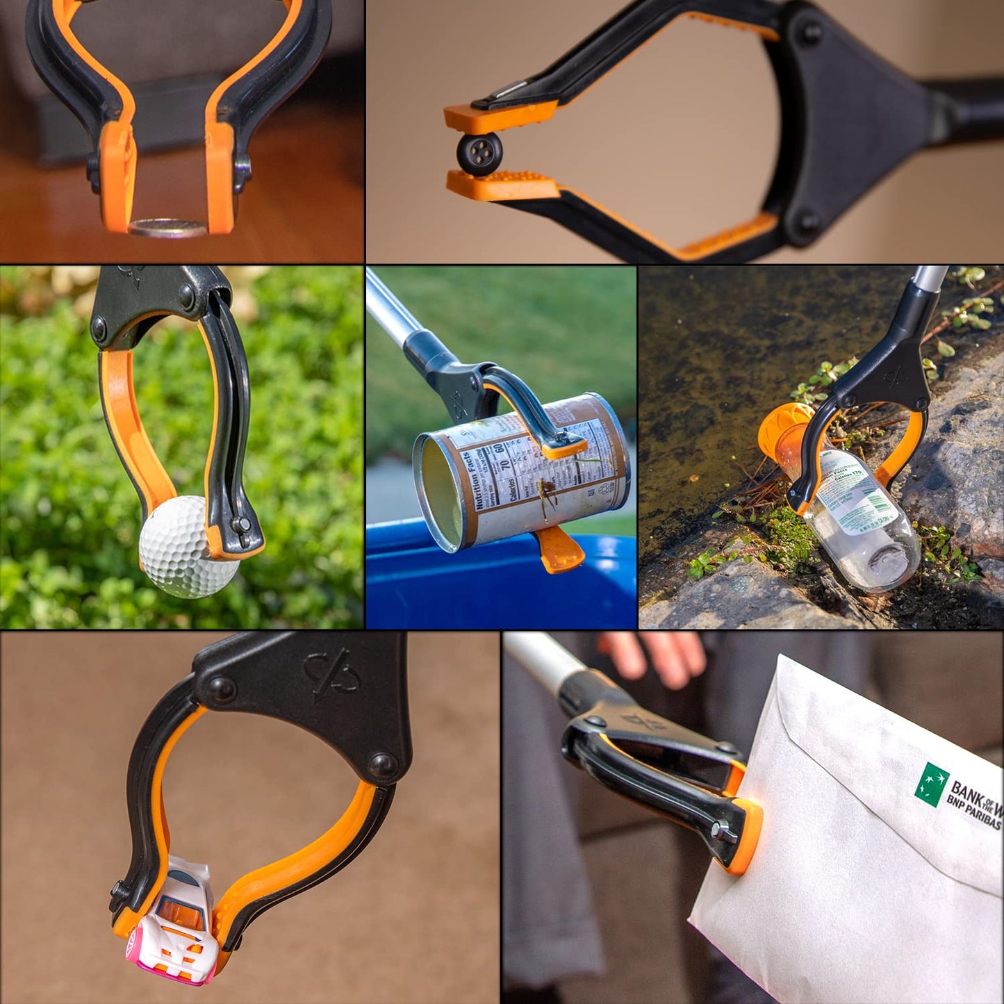 EZPIK Classic 40" Flexible Folding Grabber Tool for Elderly + Magnets, Reacher for Disabled & Seniors Heavy Duty Rotating Grippers for Reaching Underneath, Trash Grabbers & Pickers for Mobility