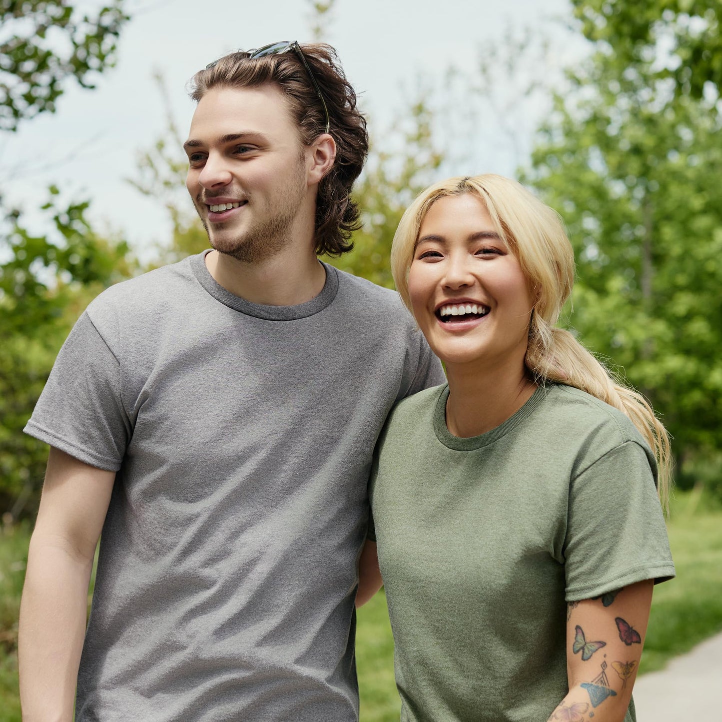 Hanes mens Beefy Short Sleeve Tee Value Pack (2-pack) (Availble in Tall) fashion t shirts, Deep Royal, X-Large Tall US