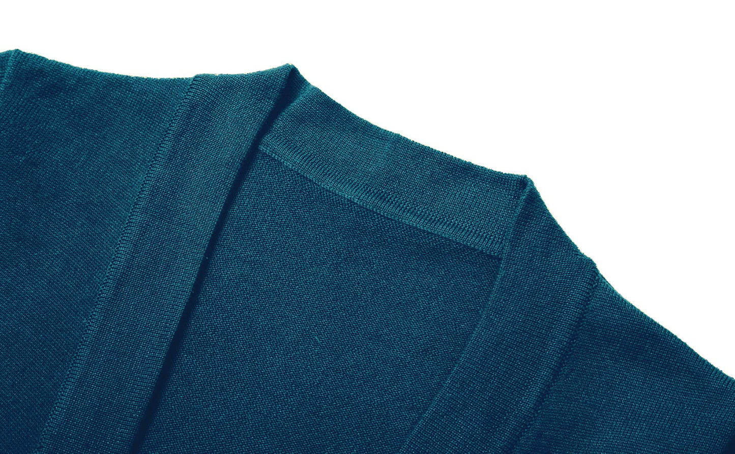 Urban CoCo Women's Long Sleeve Open Front Knit Cardigan Sweater (S, Indigo Blue)