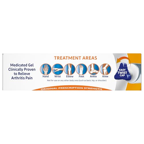 Voltaren Arthritis Pain Gel for Powerful Topical Arthritis Pain Relief with Diclofenac - NEW Easy Open Cap - 100 g x 2