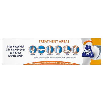 Voltaren Arthritis Pain Gel for Powerful Topical Arthritis Pain Relief with Diclofenac - NEW Easy Open Cap - 100 g x 2