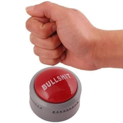 Bullshit Button – The Official Hilarious BS Button with Sound Effects & Flashing Light – Perfect Gag Gift for Friends, Family, and Co-workers - Batteries Included