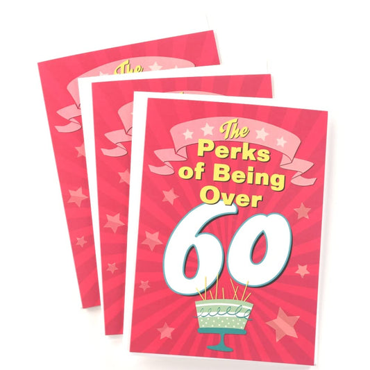 SHADE TREE GREETINGS Funny Adult Birthday Greeting Card (5" x 7") by Smart Alex 3 Pack + 3 Envelopes (Over 60)