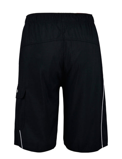 unitop Men's Lightweight Quick Dry Board Trunks Black and White 34