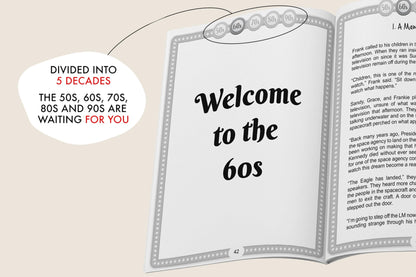 Decades of Uplifting Short Stories for Seniors: 100 Funny Stories from the 50s to 90s that are Easy to Read for Elderly Women and Men (LARGE PRINT)
