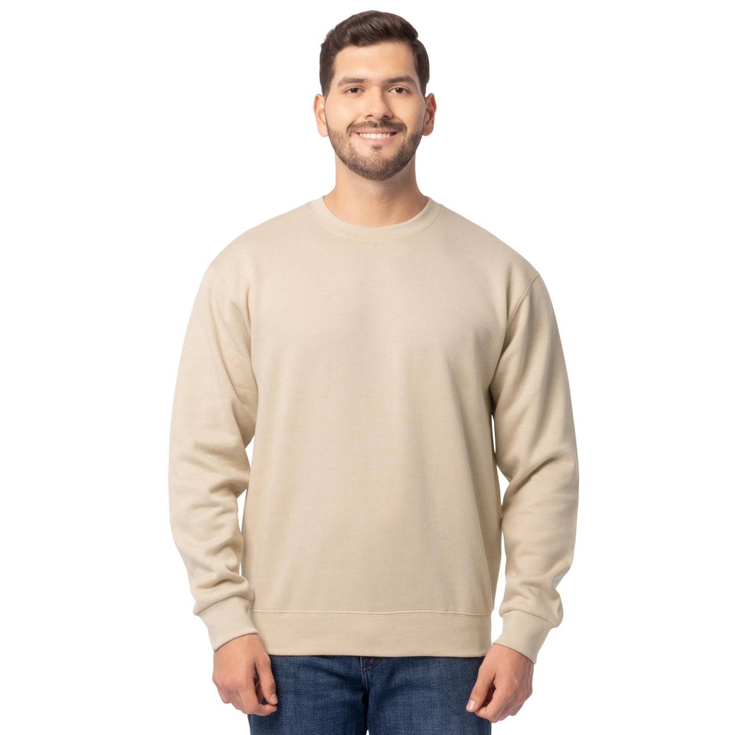 Fruit of the Loom Men's Eversoft Fleece Sweatshirts & Hoodies, Sweatshirt-Khaki Heather, 3X-Large