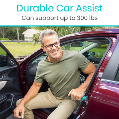 Vive Car Handle Assist for Elderly - Scratch Proof Latch - Auto Grab Bar Cane Support Aid - Standing Mobility Safety Tip to Help Get Out - Portable Assistive Device for Seniors, Handicapped