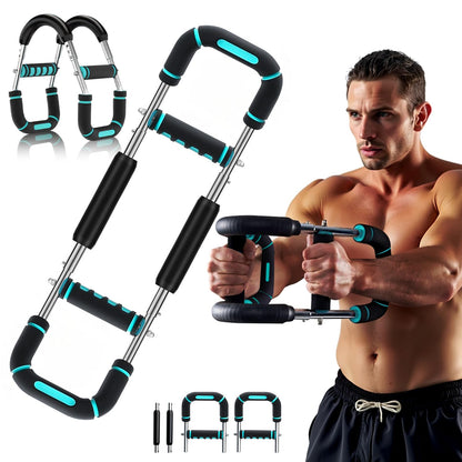 2025 Pro Twister Arm Trainer, Adjustable Power Twister Bar, Chest Shoulder Arm Workout Equipment, Portable Detachable Upper Body Fitness Machine for Home & Gym