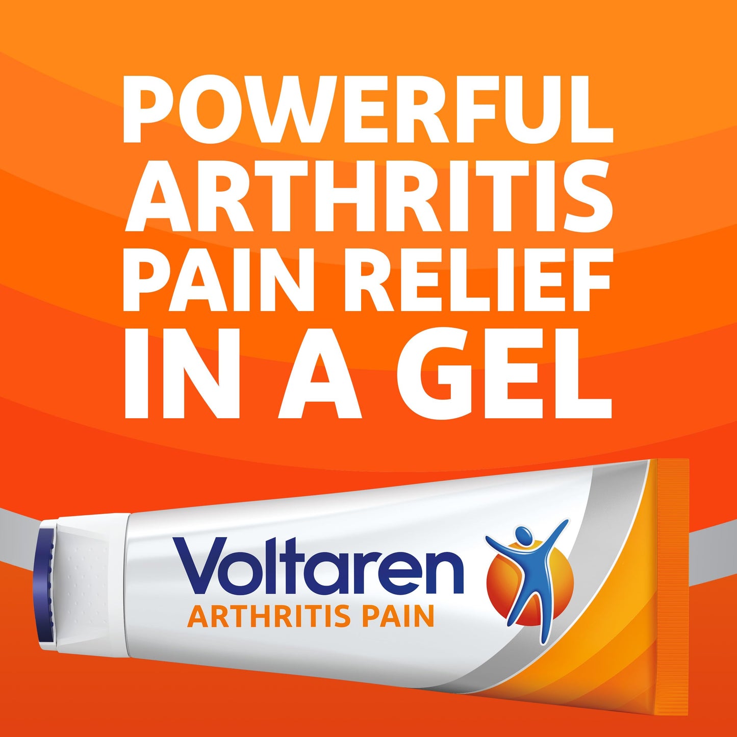 Voltaren Arthritis Pain Gel for Powerful Topical Arthritis Pain Relief with Diclofenac - NEW Easy Open Cap - 100 g x 2