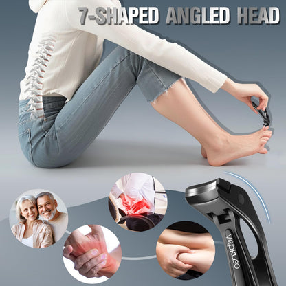 Vepkuso Toenail Clippers & Nail Clippers Set for Seniors - Heavy-Duty Long Handled Toenail Clippers for Thick Toenails, Men & Women | Hygienic Manicure Set | Gift Idea