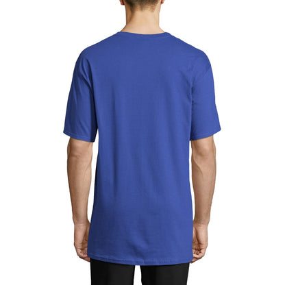Hanes mens Beefy Short Sleeve Tee Value Pack (2-pack) (Availble in Tall) fashion t shirts, Deep Royal, X-Large Tall US