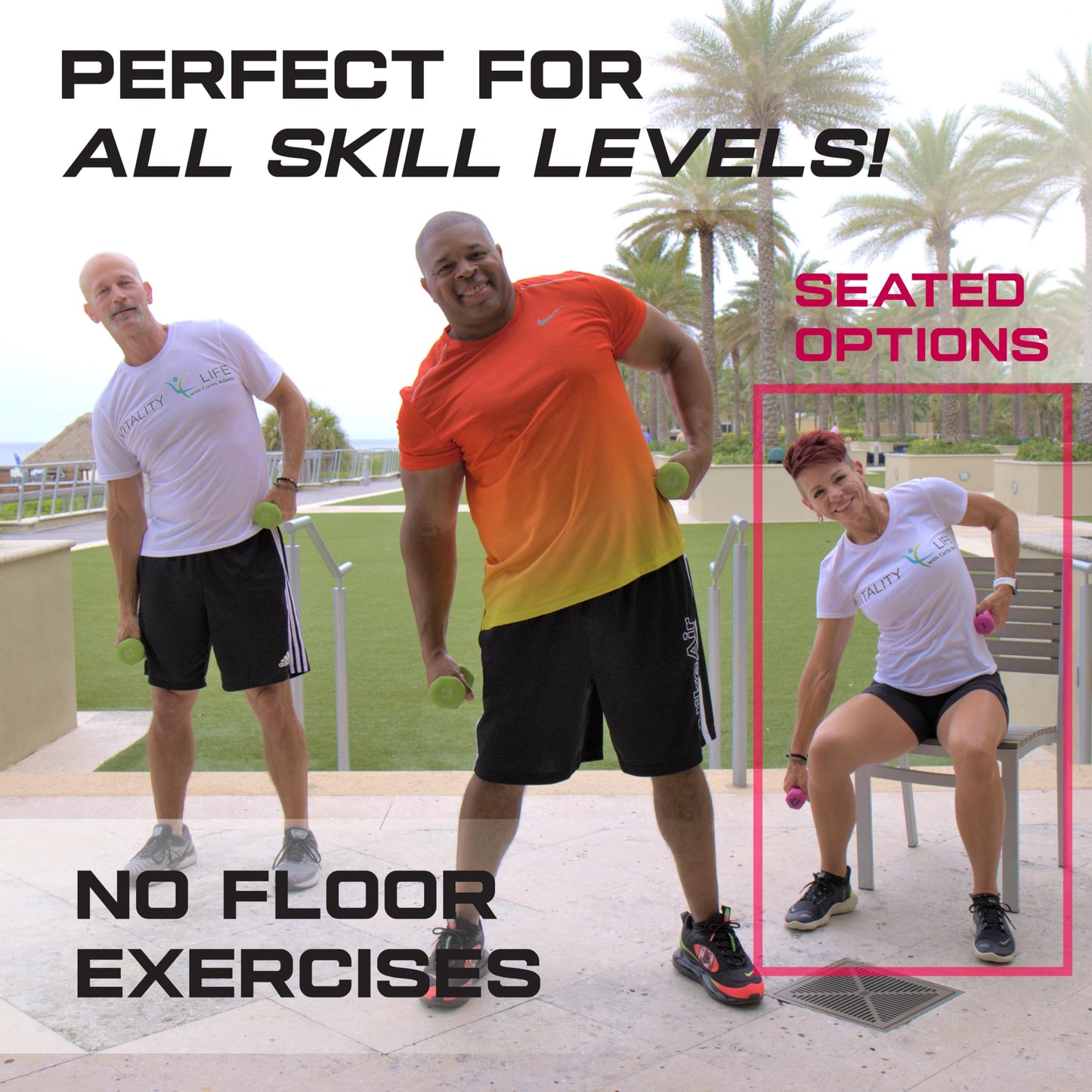 Exercise for Seniors & Beginners- Fun 30 day workout plan- Step by Step Comprehensive Package: 7 Workouts + Stretching Guide + Resistance Band + Easy to Follow Calendar. Get Energized & Stronger!