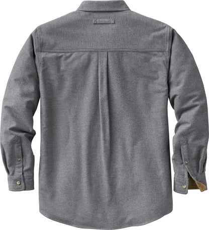 Legendary Whitetails Men's Standard Flannel Shirt Long Sleeve Button Down 100% Cotton, Charcoal Heather, Large